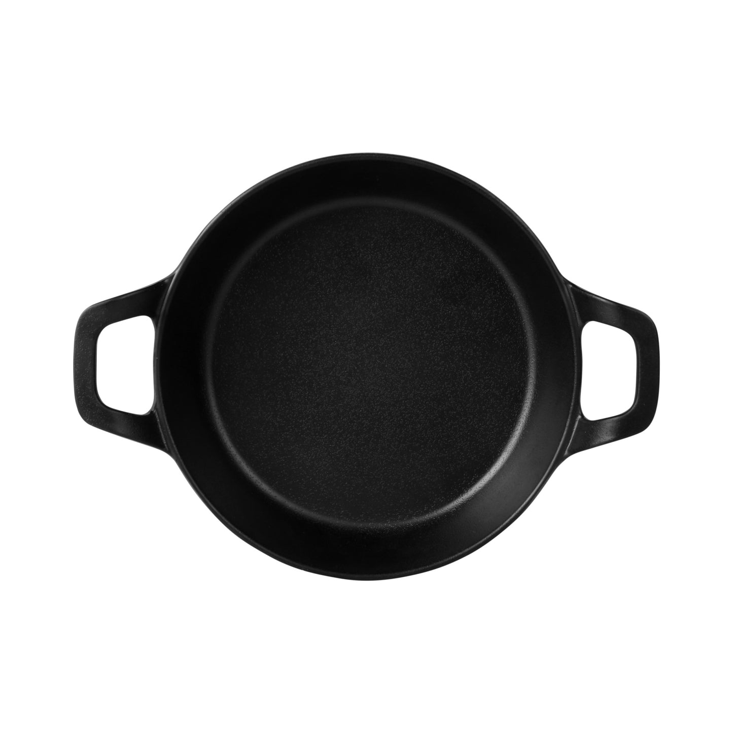 Melamine Faux Cast Iron Fry Pan - Black