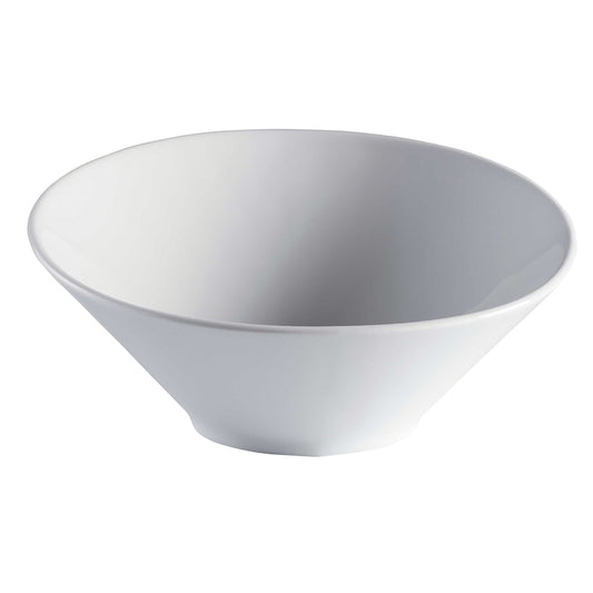 7.8 oz. Bright White Porcelain Slanted Bowl, 6 1/9" Corona Elegance (MTO 6-8 weeks) (12 Pack)