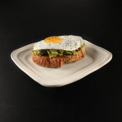 Melamine Irregular Square Plate - Off White Design
