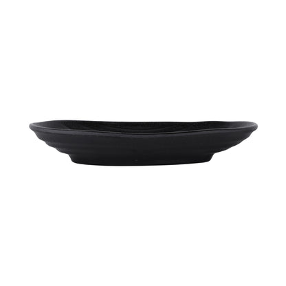 Melamine Deep Oval Plate - Black