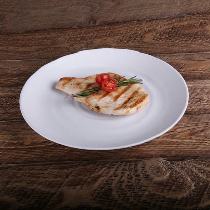 Melamine Round Plate - White