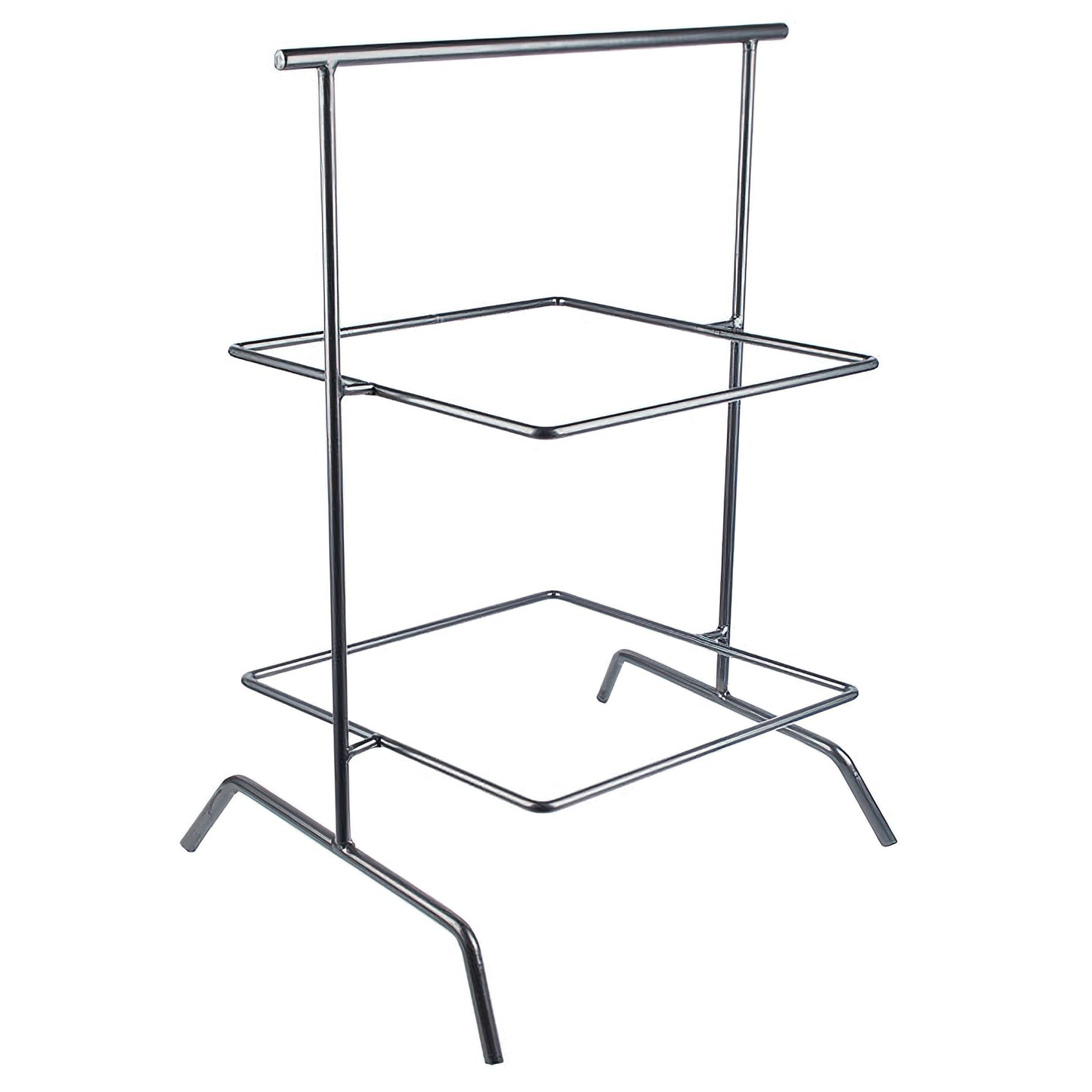 12" Gray Square 2-Tier Tilted Riser w/ Gun Metal FInish, 25