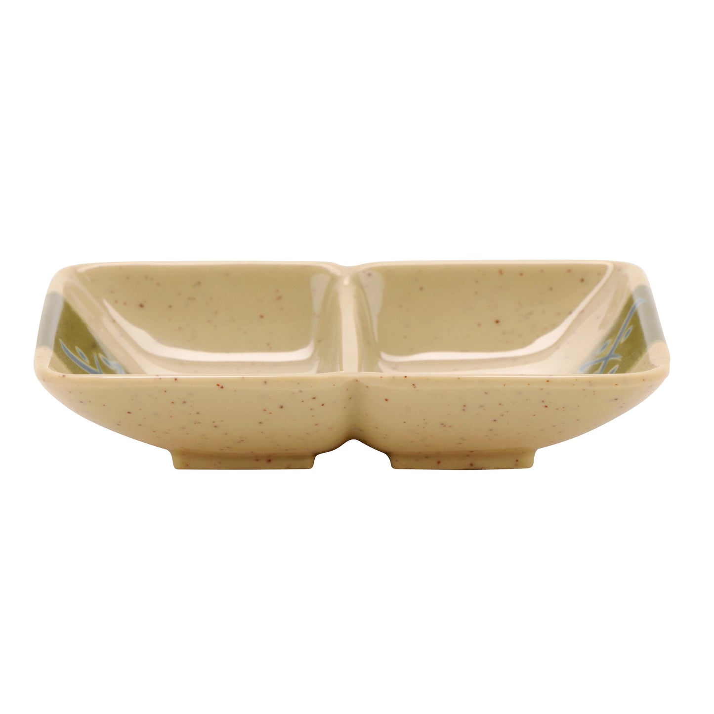 1 oz., 4" x 3" 2-Compartment Sauce Dish (12 Pack)