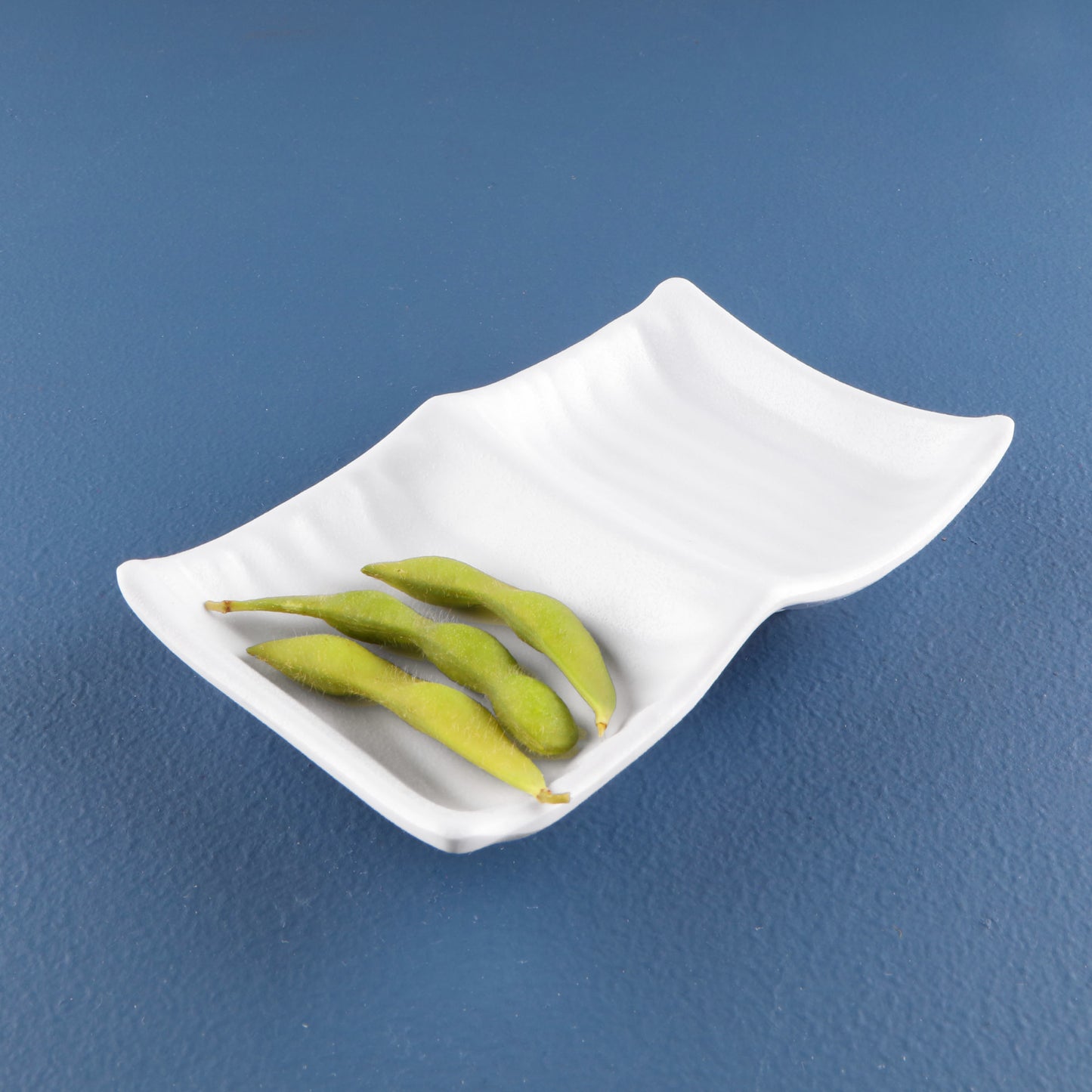 Melamine Two Compartment Tray - White