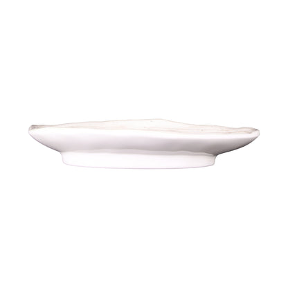 Melamine Deep Oval Plate - Taupe Design