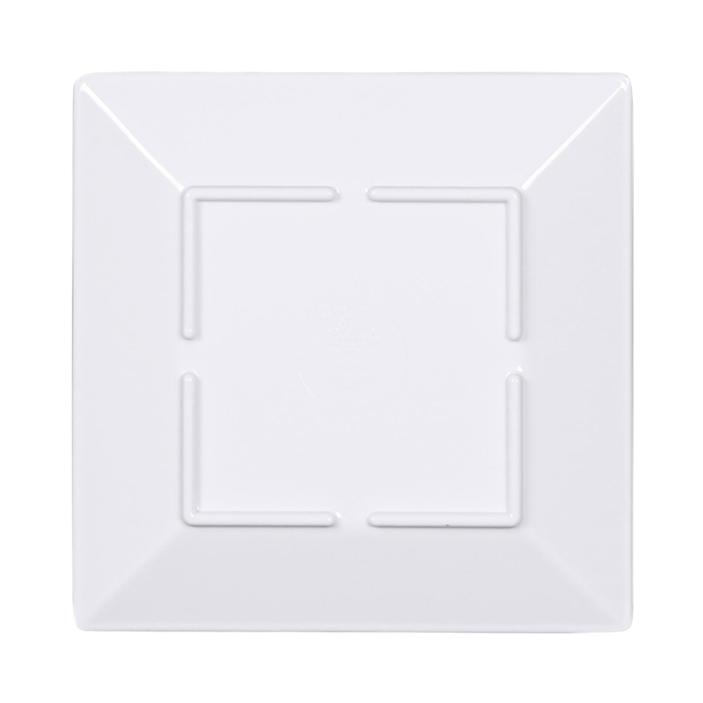 Melamine Square Plate - White