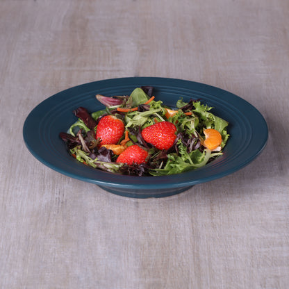 Melamine Round Two-Tone Bowl - Abyss Gloss Inside/Lapis Matte Outside