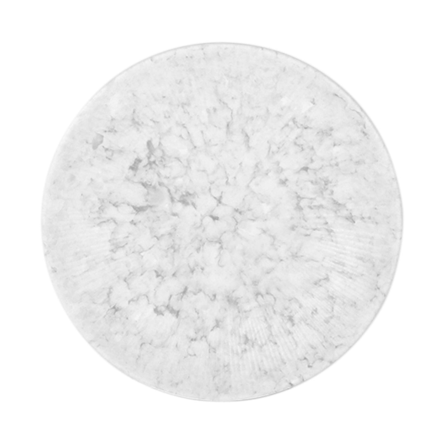 Melamine Round Plate - Gray Marble