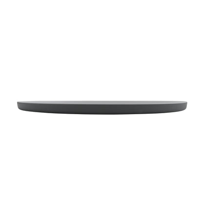 20" x 16" Melamine Oval Platter, White Matte inside/ Gray Matte outside, GET. Roca.