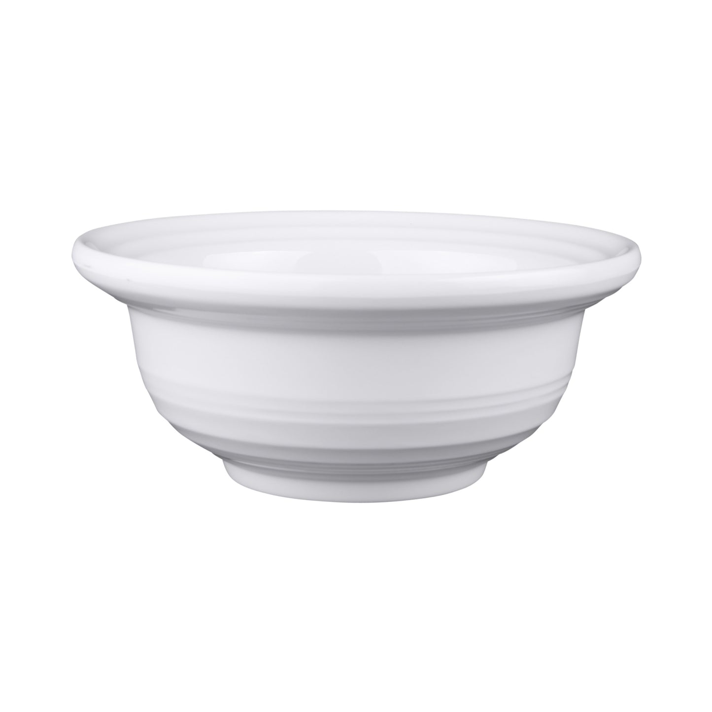 Melamine Round Swirl Bowl - White