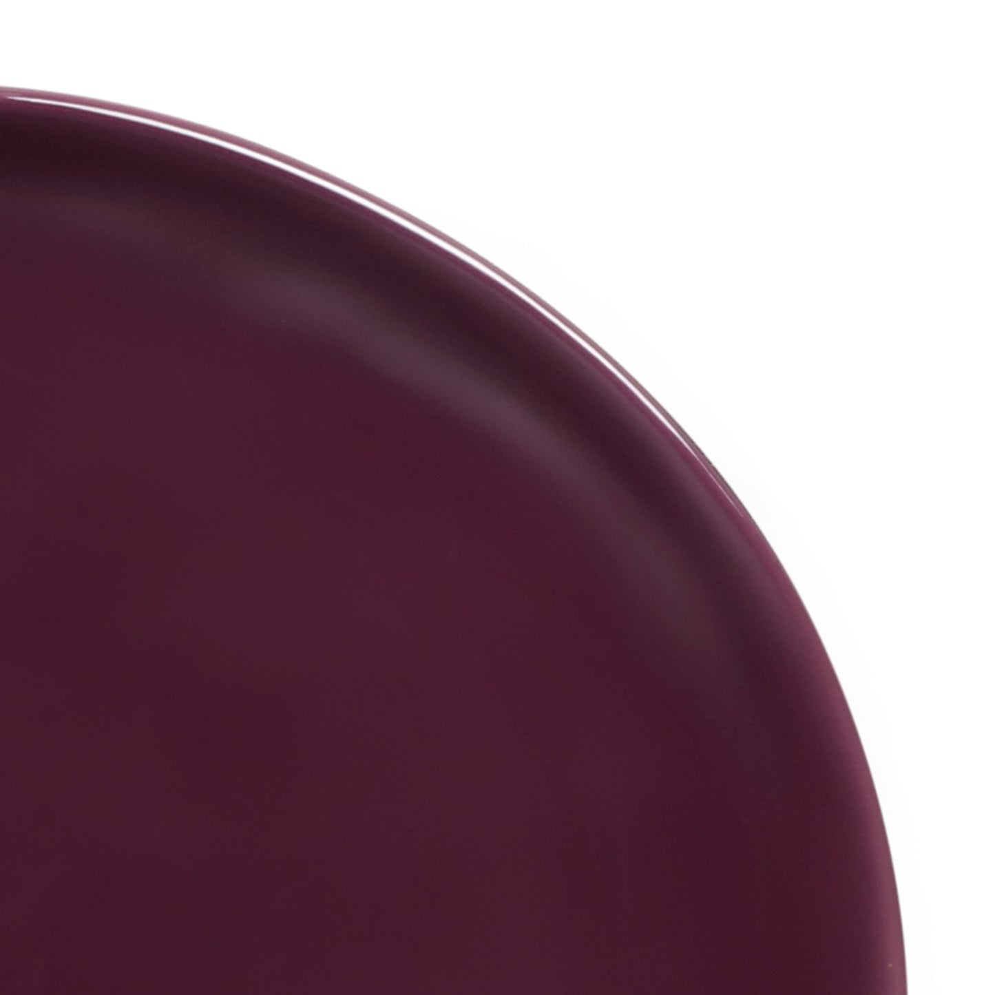 Melamine Round Plate - Purple Glaze