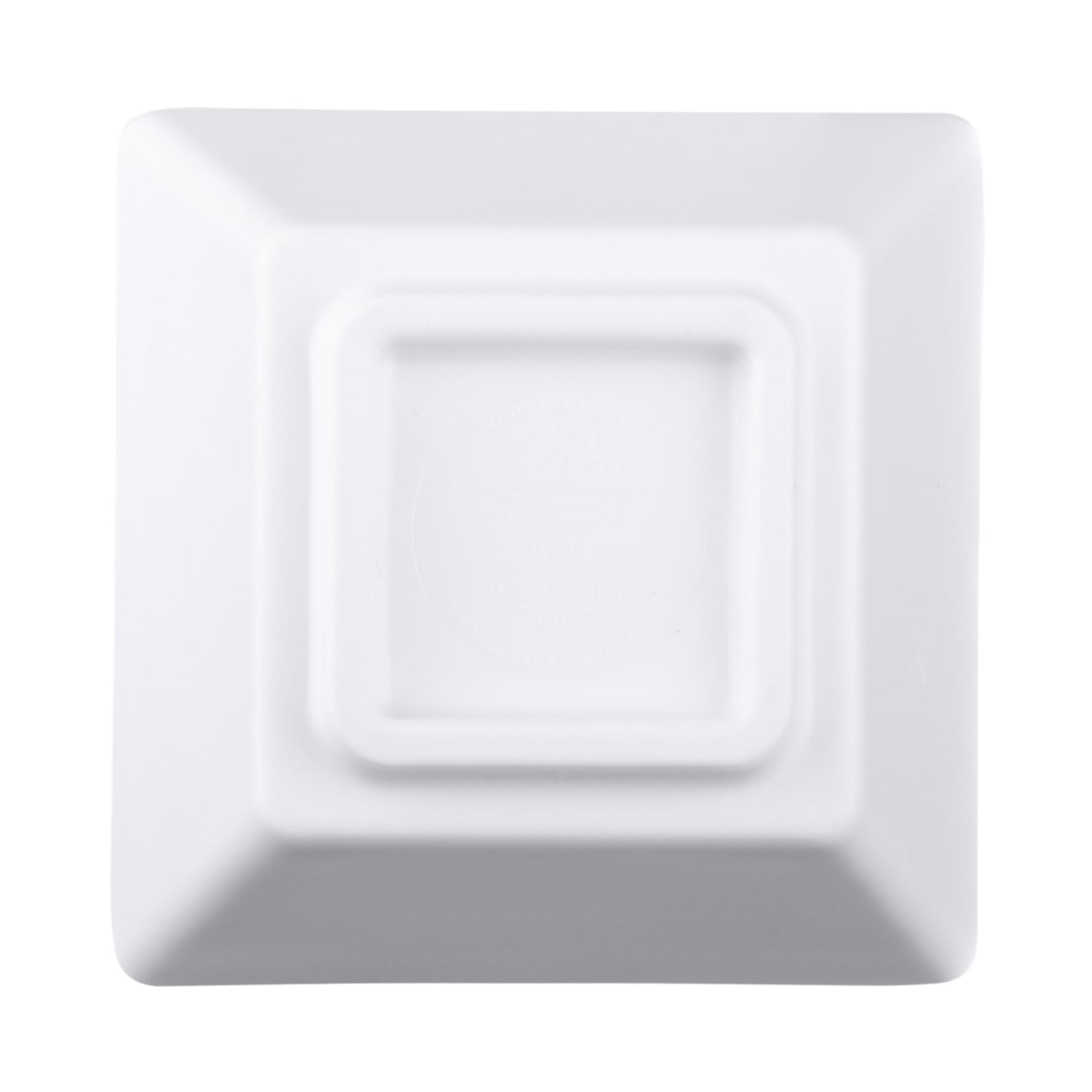 Melamine Square Ramekin - White