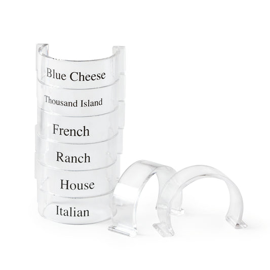 Set of 8 Salad Dressing Bottle Clips