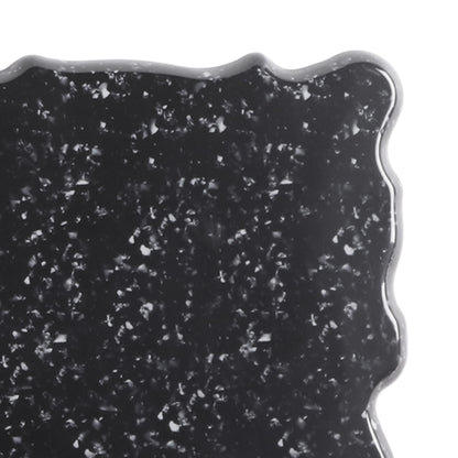 Melamine Rectangular Riser w/ One Straight Edge - Black Granite