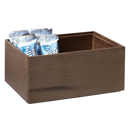 9" x 6" Rectangular Stackable Wood Display Box / Condiment Organizer, 4" tall (fits MTS-20M, MTS-20L)