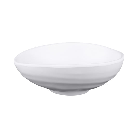 Melamine Oval Bowl - White