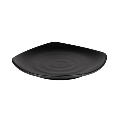 Melamine Square Plate - Black