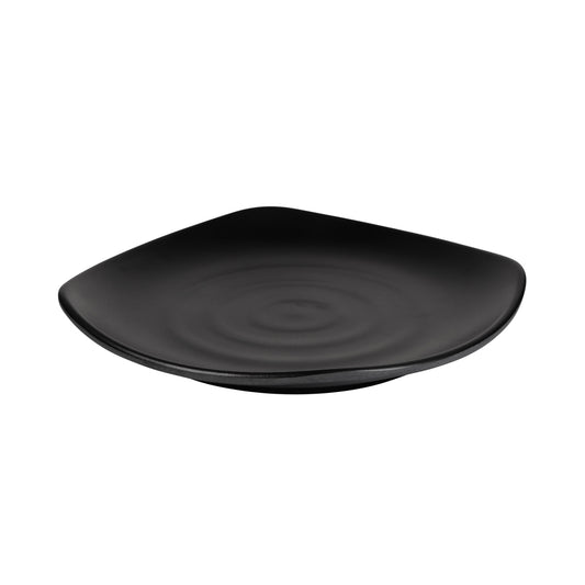 Melamine Square Plate - Black