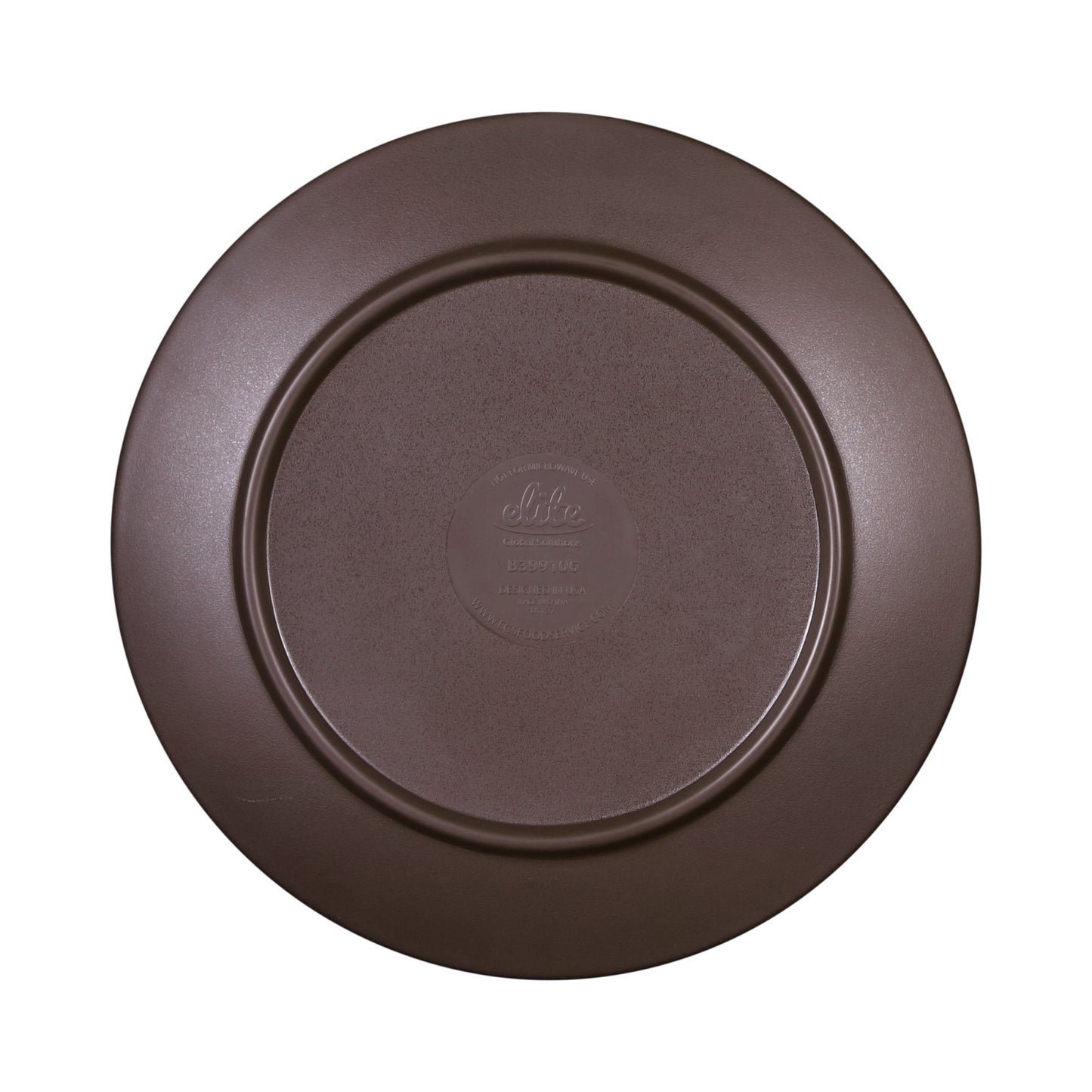 Melamine Round Plate - Stardust White