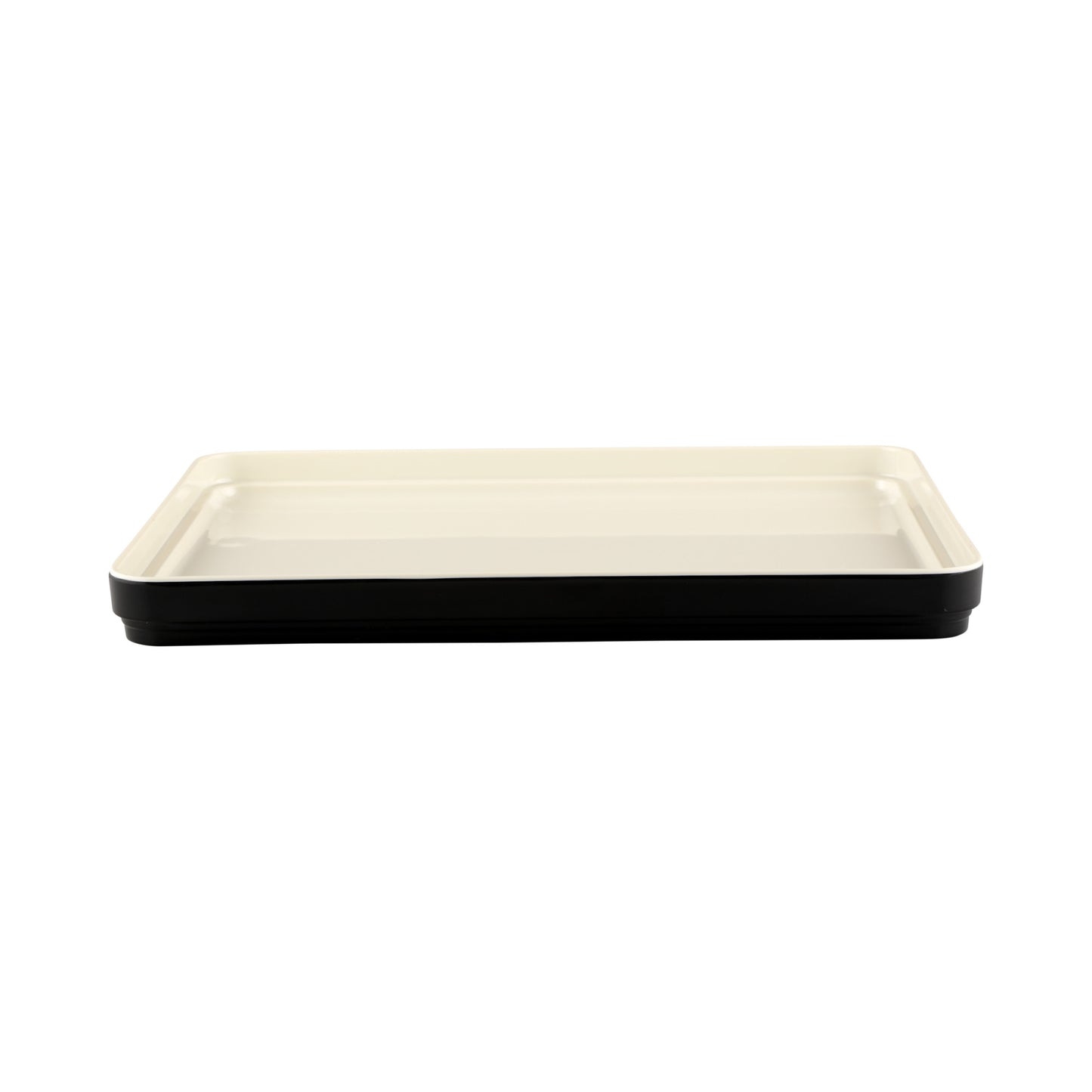 Melamine Two Tone Bento Box Lid - Ebony Outside, Sand Inside
