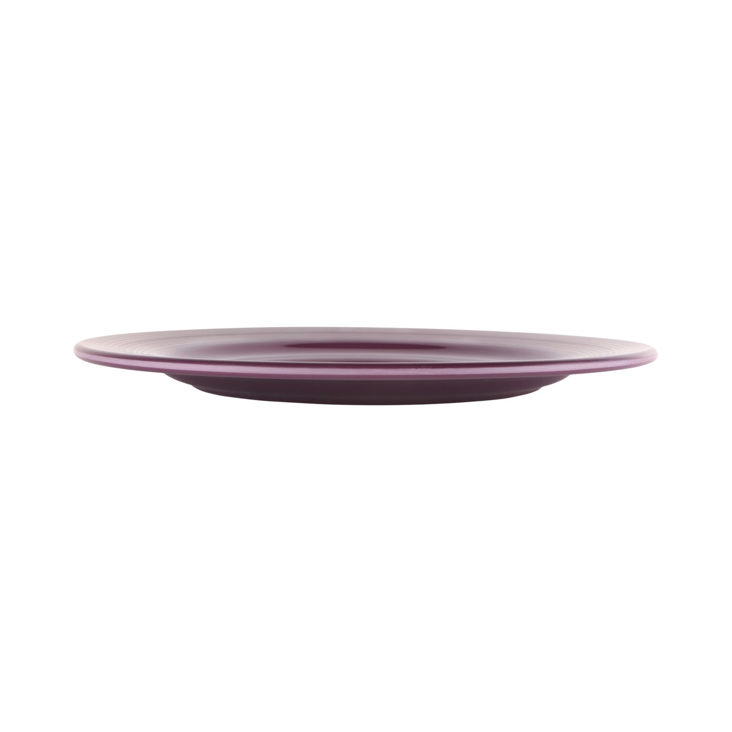 Melamine Round Plate - Purple Glaze