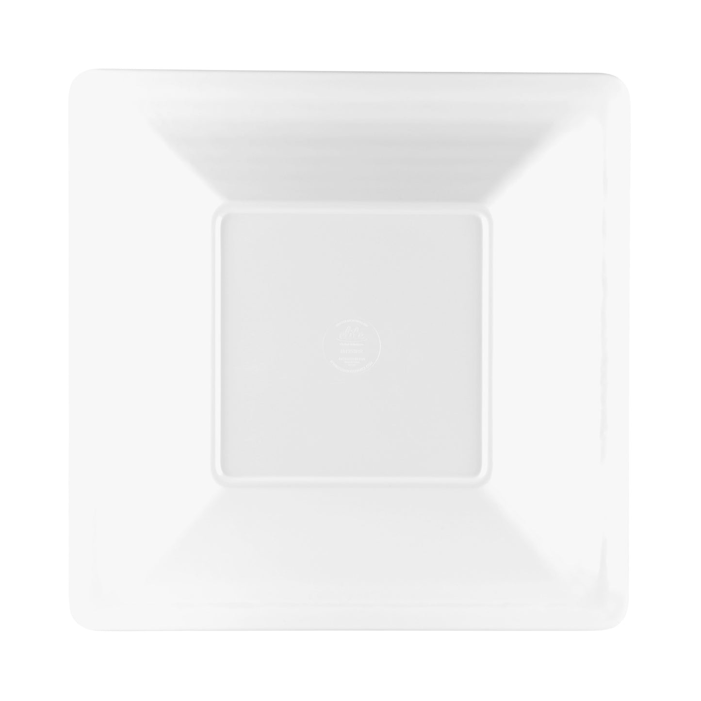 Melamine Square Pebble Serving Bowl - White