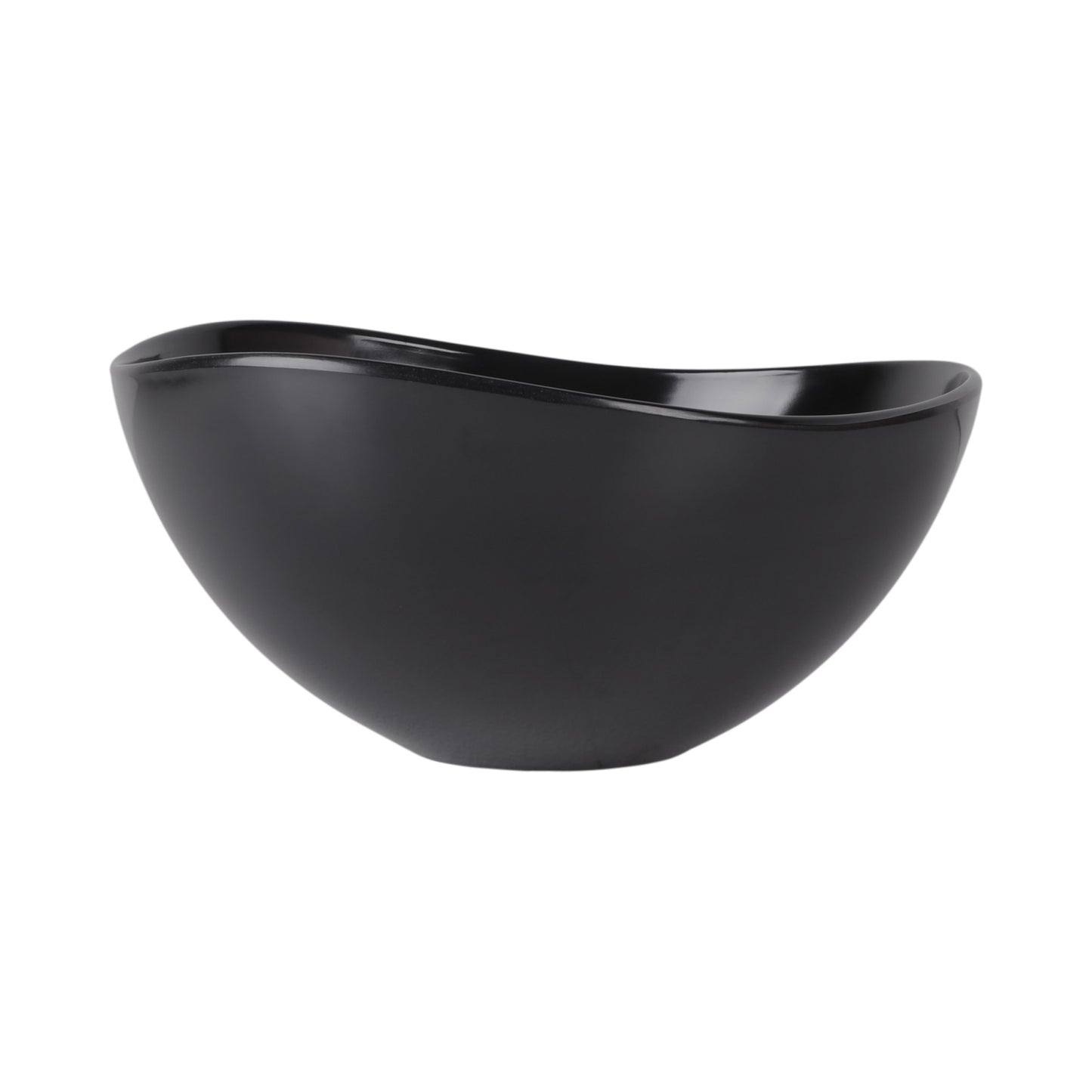 Melamine Almost Oval Bowl - Black