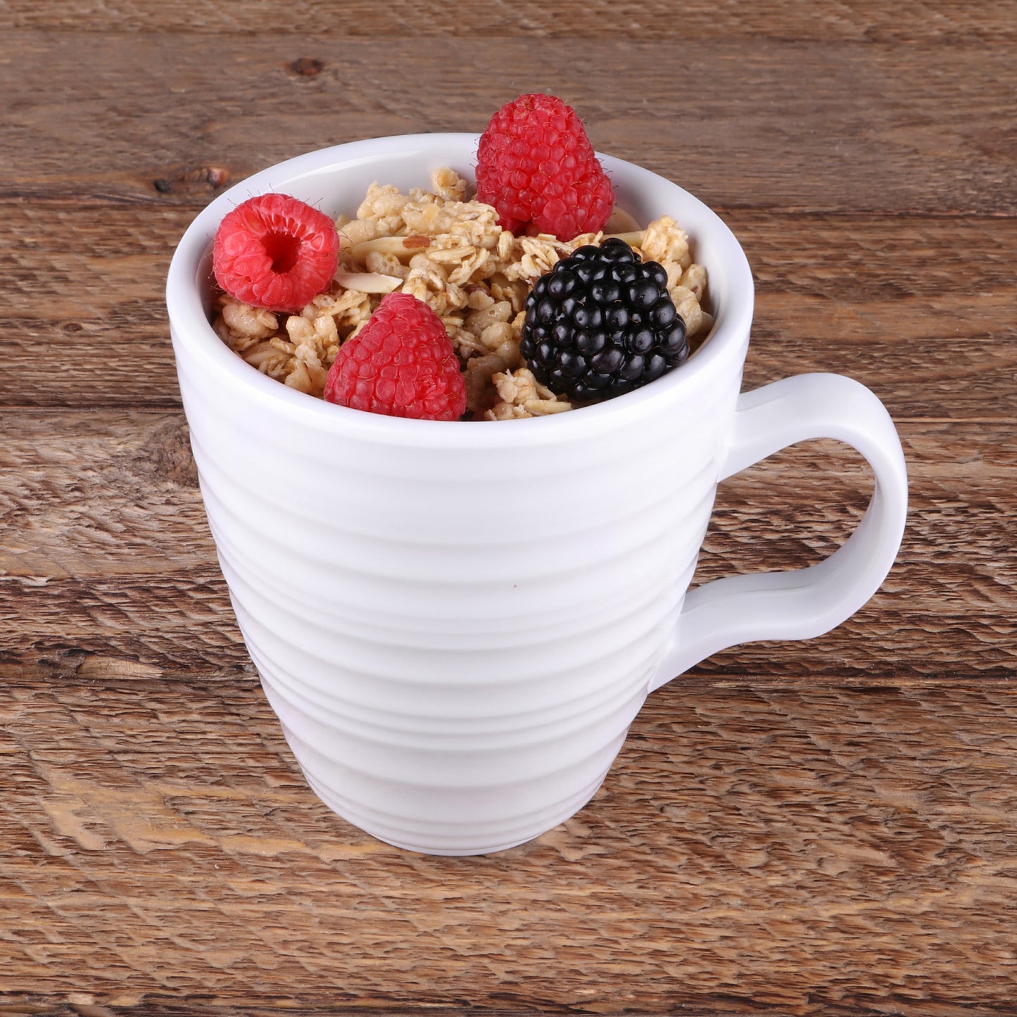 Melamine Swirl Mug - White