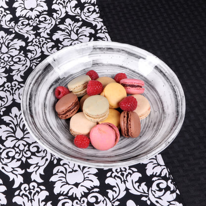 Melamine Round Bowl - Black Design