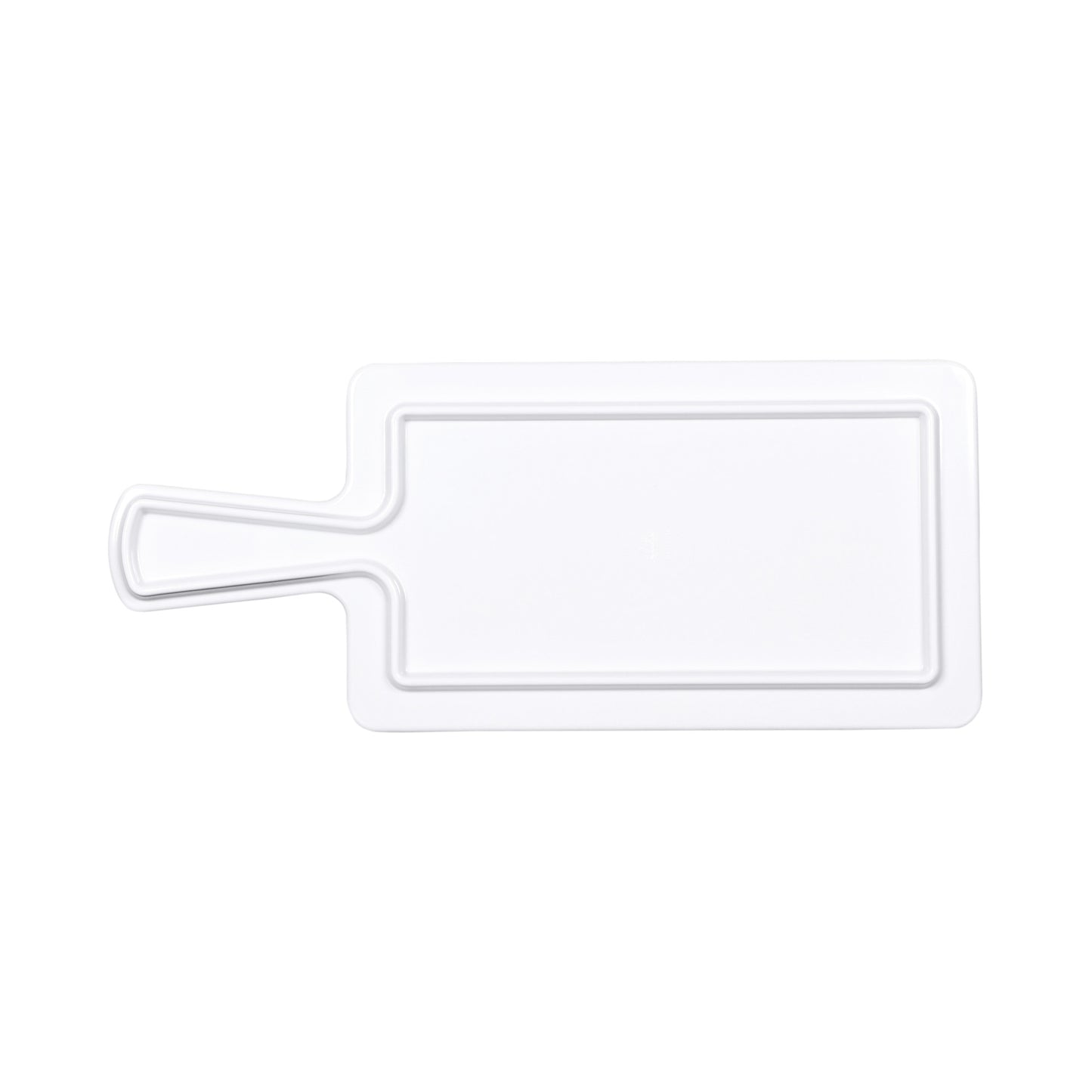 Melamine Rectangular Serving Board - Hickory Wood, Carrara Marble