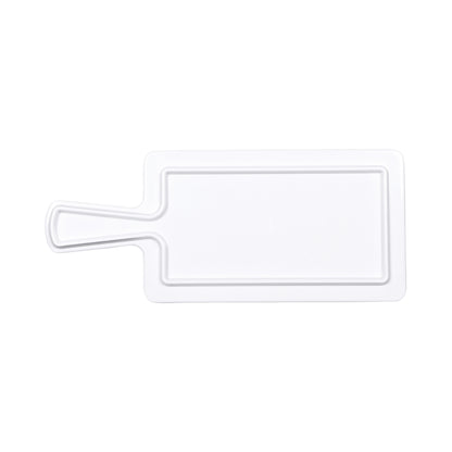 Melamine Rectangular Serving Board - Hickory Wood, Carrara Marble