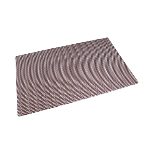 Melamine Rectangular Plate - White w/ Chocolate Decal
