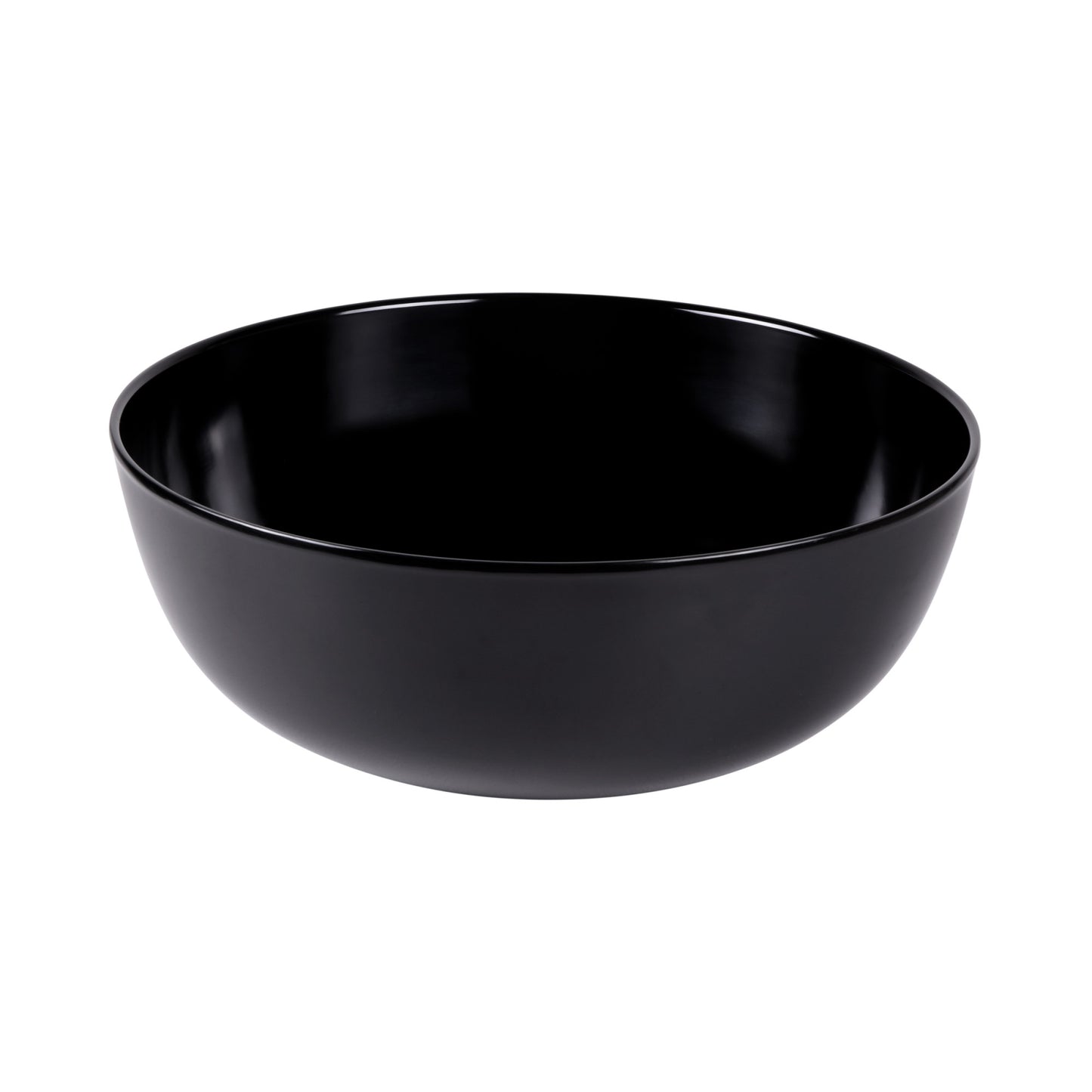 Melamine Large Round Bowl - Black