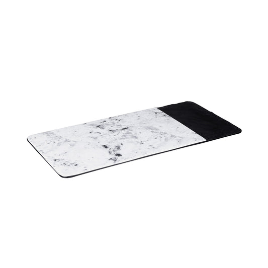 Melamine Rectangular Serving Tray - Black, Horizon Marble