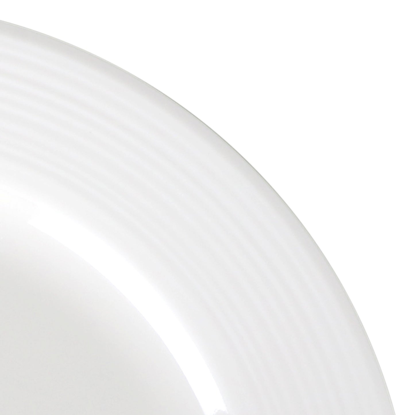Melamine Round Plate - Cream Glaze