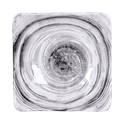 Melamine Square Bowl - Black Design