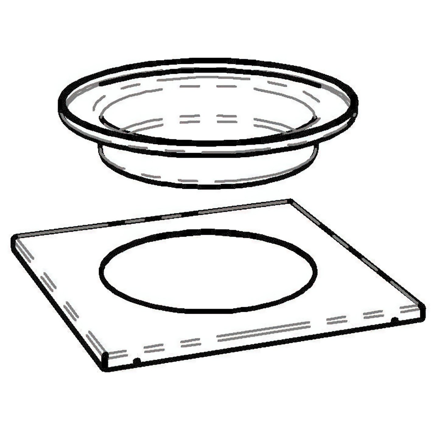 RAISER Spare Decoration Steel Frame with Plastic Inset