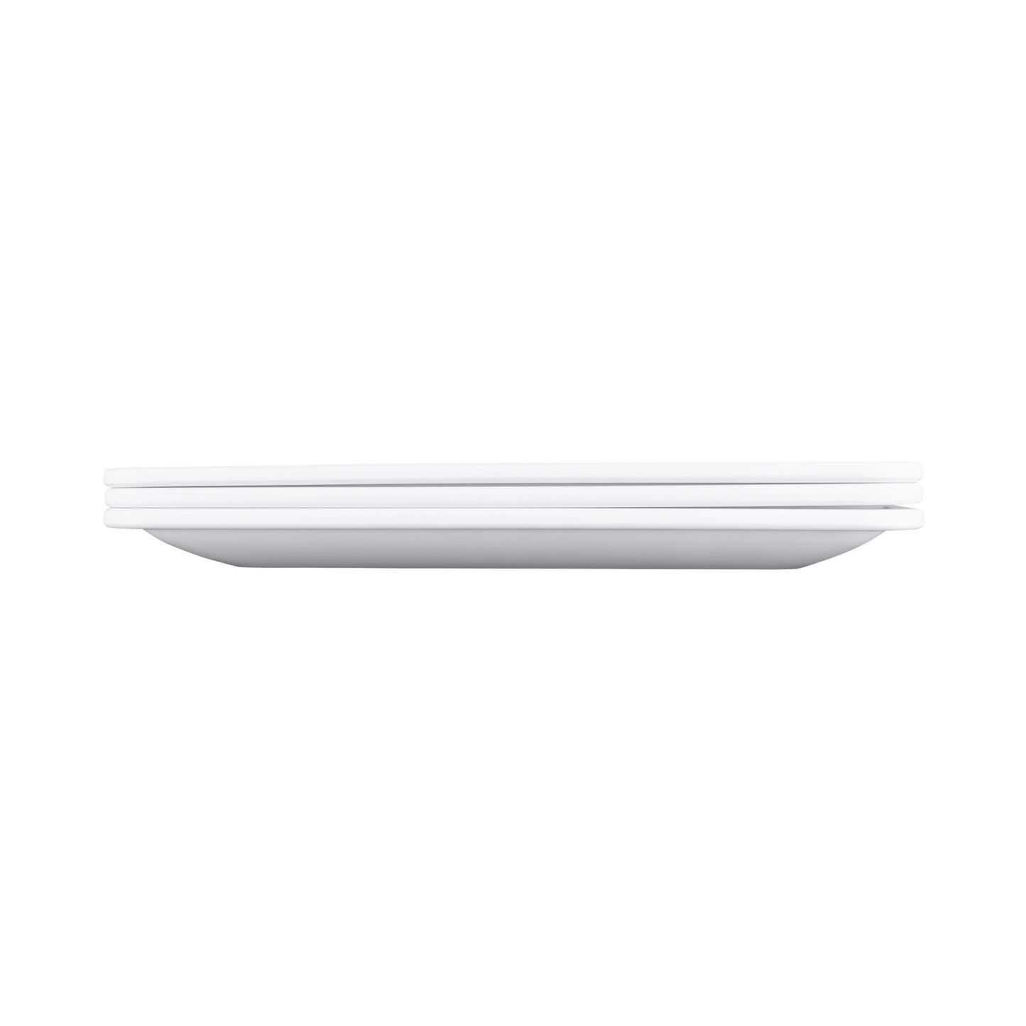 Melamine Square Coupe Platter - White