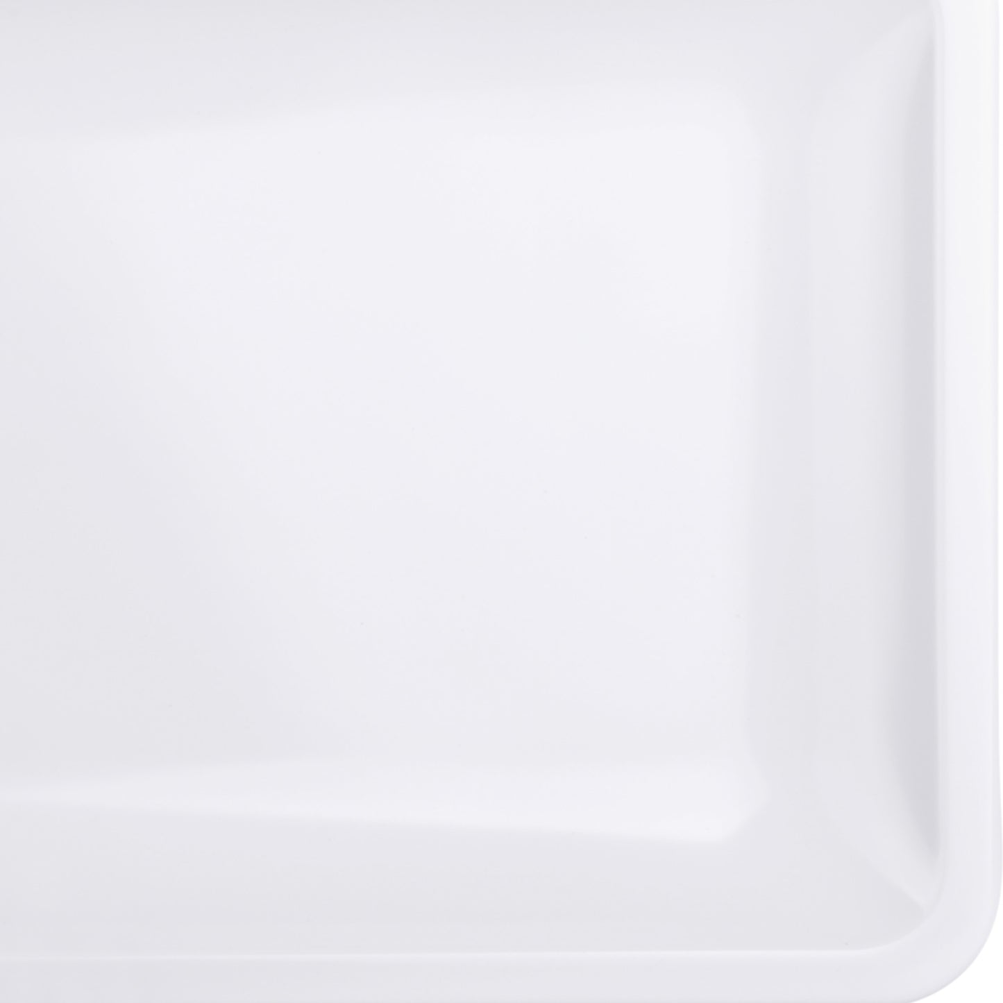 Melamine Rectangular Coupe Platter - White