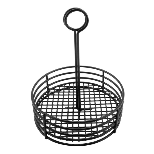 Round Stainless Steel Condiment Caddy