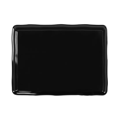 Melamine Rectangular Organic Tray - Black