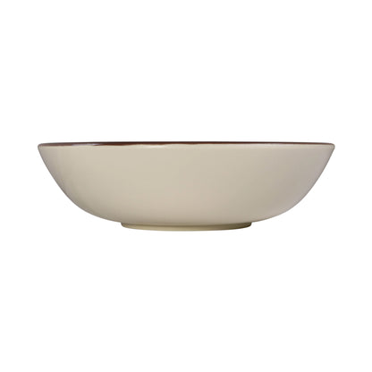 Melamine Round Crackle Bowl - Vanilla