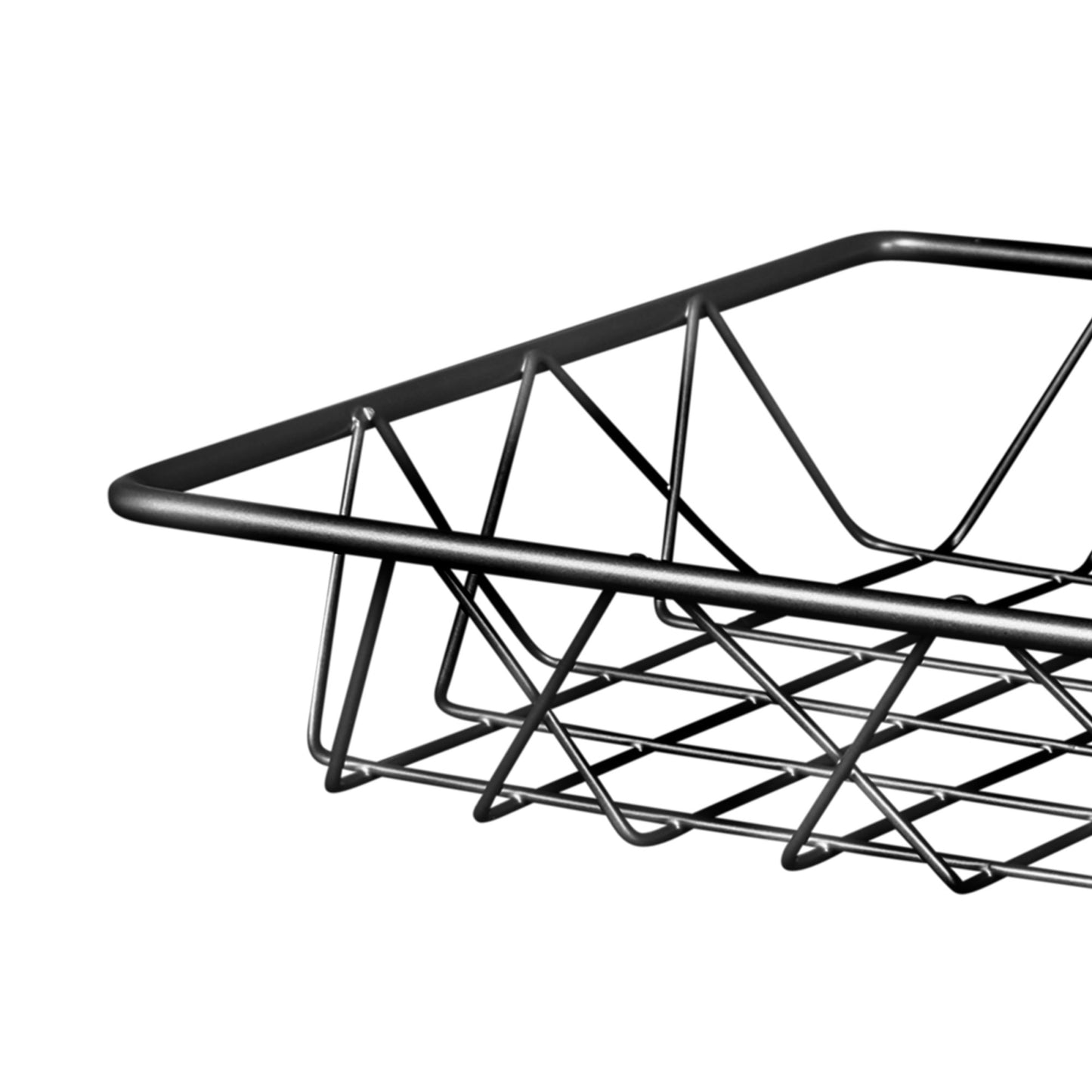 Metal Rectangular Wire Basket - Gunmetal Grey