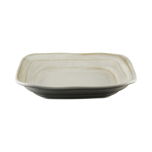 Melamine Irregular Square Bowl - Off White Design
