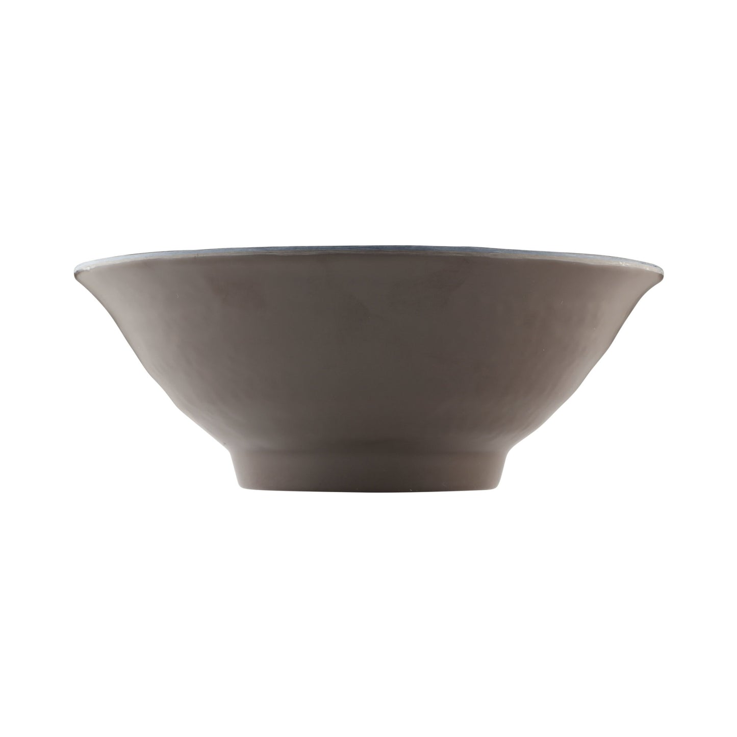 Melamine Bowl - Aubergine Matte Finish Outside/Lapis Gloss Finish Inside