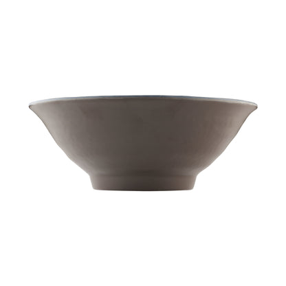 Melamine Bowl - Aubergine Matte Finish Outside/Lapis Gloss Finish Inside