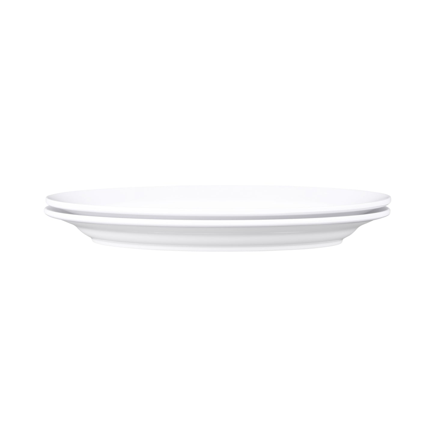 Melamine Oval Plate - White