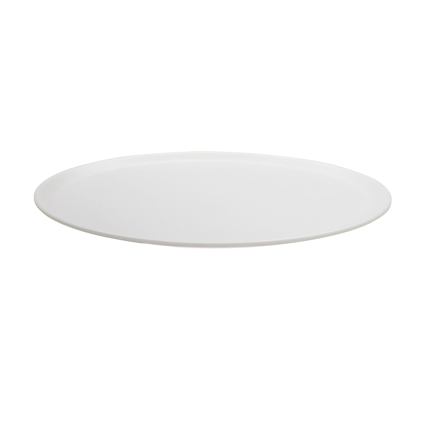 14" Dia. White Round Melamine Display Tray with Screw Hole for Pedestal / Stand (fits CO-1290 Cover, ST-5 Pedestals), G.E.T. Madison Avenue
