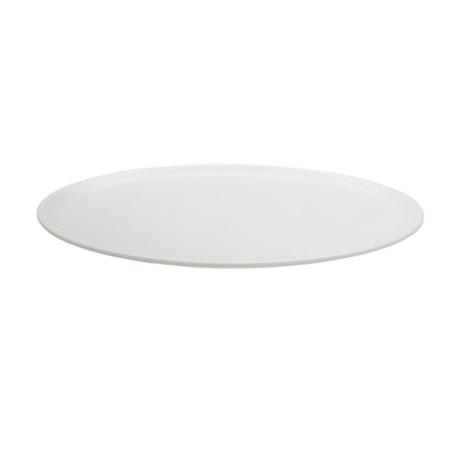 14" Dia. White Round Melamine Display Tray with Screw Hole for Pedestal / Stand (fits CO-1290 Cover, ST-5 Pedestals), G.E.T. Madison Avenue