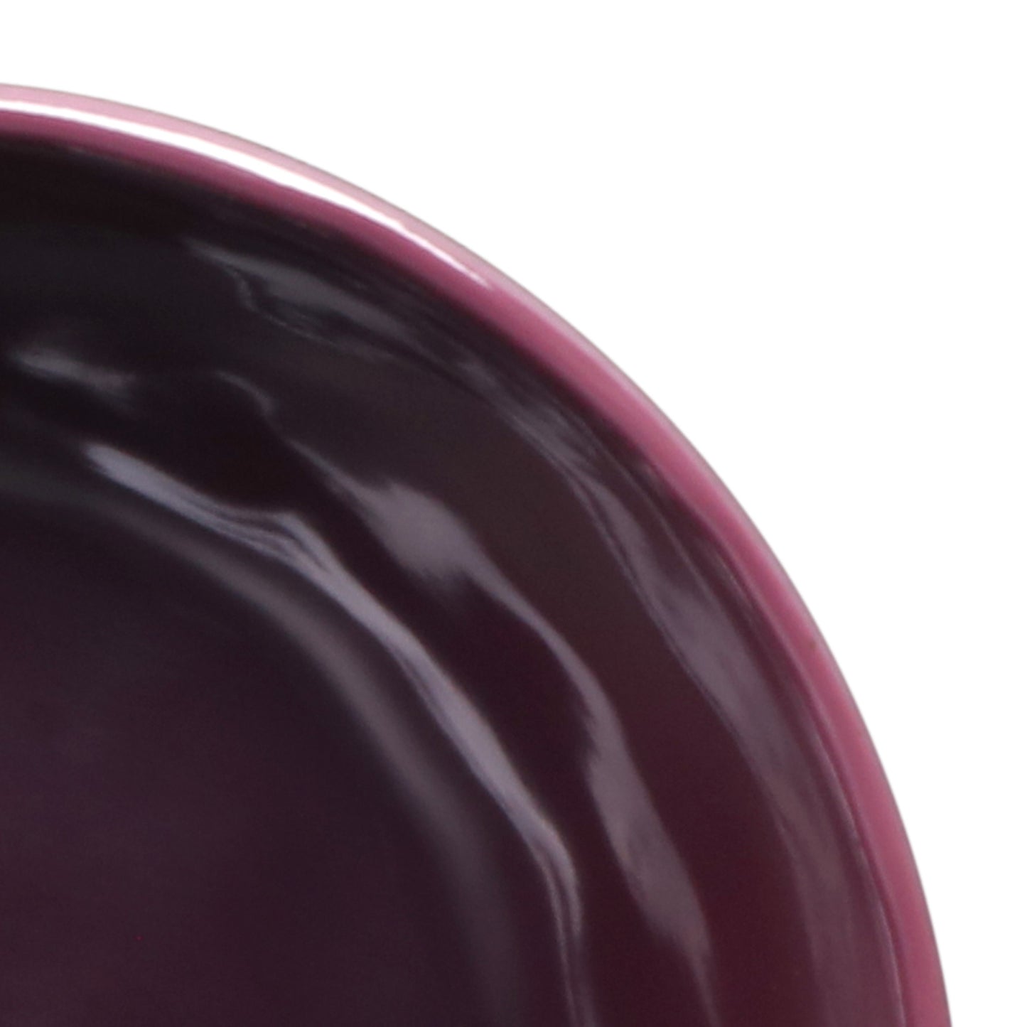 Melamine Irregular Round Bowl - Purple Glaze